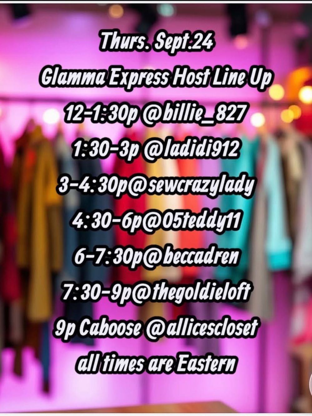 9/24/2026 Glamma Express - Picture 2 of 2